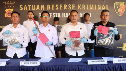 Pelaku Pembacokan Pelajar dengan Samurai Ditangkap Satreskrim Polresta Banda Aceh