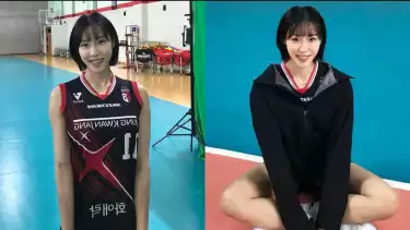 Atlet voli cantik, Gwak Seon-ok, andalan Red Sparks