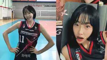 Atlet voli cantik, Gwak Seon-ok, andalan Red Sparks