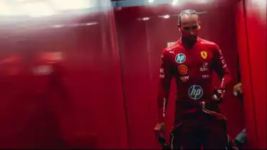 Lewis Hamilton di Ferrari