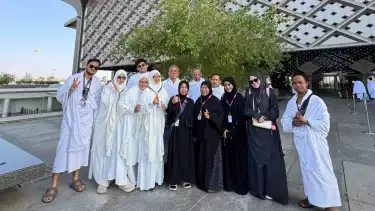 Jemaah umrah MGH Tours bersiap menuju ke Makkah