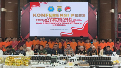 Kolaborasi BNN RI dan Polda Sumut Ungkap 1,7 Ton Narkotika, Tegaskan Perang Melawan Narkoba