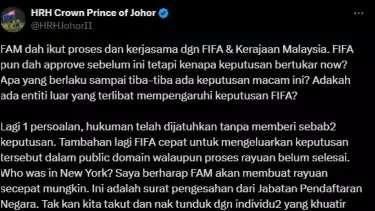Pernyataan Bos JDT