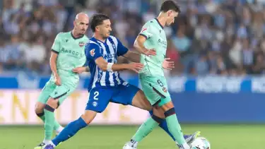 Pemain naturalisasi Malaysia Facundo Garces ketika membela Deportivo Alaves