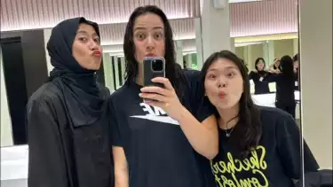 Kebersamaan Solmangat bersama Megawati Hangestri dan Giovanna Milana.