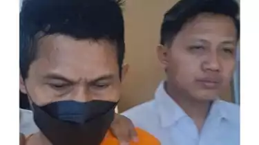 Tampang ustaz cabul bernama Masturo Rohili dari Kabupaten Bekasi, Jawa Barat.