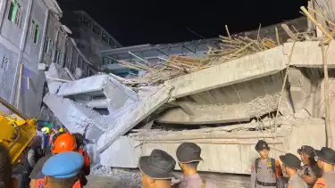 Bangunan ambruk di Pondok Pesantren (Ponpes) Putra Al Khoziny