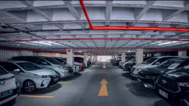 ilustrasi parkiran mobil