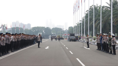 Hari ini, Ribuan Personel Gabungan Siap Amankan Aksi Unjuk Rasa di Monas Hingga Gedung DPR RI