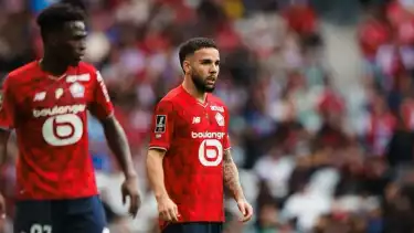 Bek sayap Timnas Indonesia Calvin Verdonk saat bermain untuk Lille