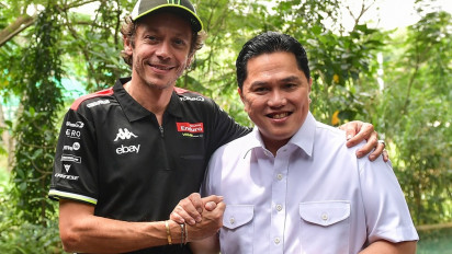 Menpora Erick Thohir Jamu Valentino Rossi di Jakarta Jelang MotoGP Mandalika 2025