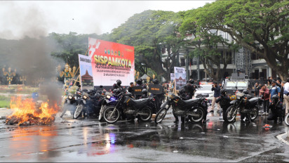 Ribuan Personel Gabungan TNI-Polri Ikut Simulasi Pengamanan Kota Malang