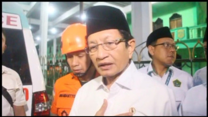 Menag Tinjau Ponpes Al-Khoziny Ambruk, Janji Perketat Standar Bangunan Pesantren