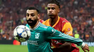 Mohamed Salah saat Liverpool hadapi Galatasaray