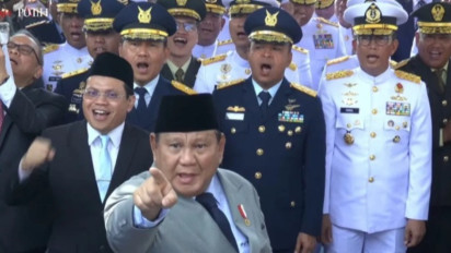 Upacara Peringatan Hari Kesaktian Pancasila: Ini Momen Prabowo Ikut Bernyanyi saat Fadli Zon, Kapolri hingga Panglima TNI Bawakan Lagu Nasional