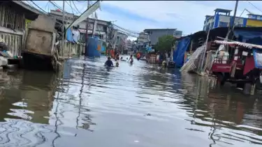 Ilustrasi Banjir Rob Jakarta