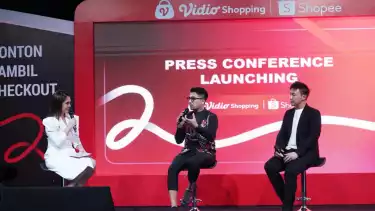Press Conference Vidio Shopping bersama Shopee Indonesia