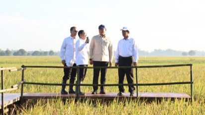 Optimis Swasembada Beras Segera Terwujud, Mentan: InsyaAllah Dalam Tiga Bulan ke Depan...