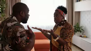 Ilustrasi pasangan bertengkar