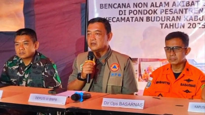 BNPB Targetkan Evakuasi Korban Ponpes Al Khoziny Selesai Hari Ini