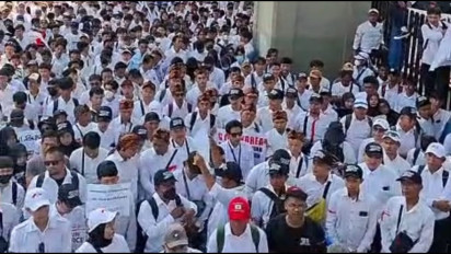 Ribuan Pekerja Migran Korea Turun Ke Jalan Tuntut Kinerja KP2MI