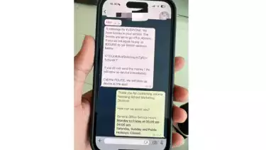 Isi pesan teroro bom untuk salah satu sekolah bertaraf internasional di Tangerang Selatan.