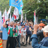Genosida di Gaza Masih Berlangsung, Buruh dan Ojol Geruduk Kedubes AS