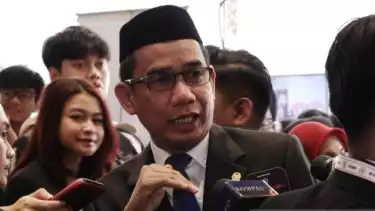 Anggota Komisi III Dewan Perwakilan Rakyat (DPR), Rudianto Lallo saat ditemui di kompleks parlemen, Jakarta, Jumat (15/8).