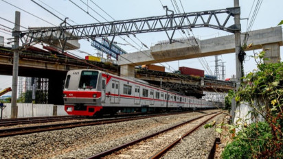 Berita Foto: Pembangunan Stasiun JIS Dikebut, Ditargetkan Beroperasi Akhir Tahun