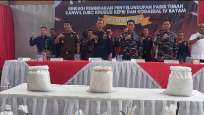 Sebanyak 25,9 Ton Pasir Timah Selundupan Senilai Rp 5,2 Miliar Digagalkan oleh Petugas Bea Cukai