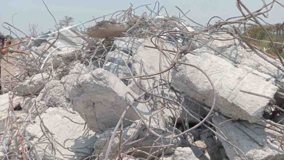 1262 Ton Material Reruntuhan Gedung Ambruk Al Khoziny Dikumpulkan di TPA Jabon Sidoarjo