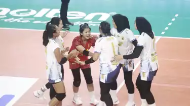 Pemain TNI AU Electric Putri di Livoli Divisi Utama 2025