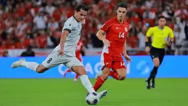 Joey Pelupessy saat Timnas Indonesia melawan Irak