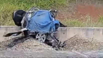 Ngebut di Tol Cisumdawu, Mahasiswa Unpad Tewas, Mobil Terbakar Usai Tabrak Pembatas Jalan