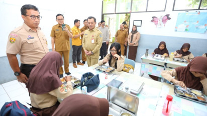 BSKDN Tinjau Program Makan Bergizi Gratis di Bogor, Siswa Disebut Lebih Fokus Belajar