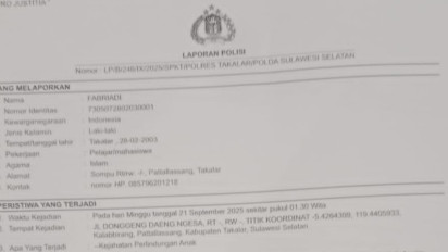 Kasus Penganiayaan Pelajar oleh Oknum ASN di Takalar Mandek, Polisi Dinilai Bungkam!
