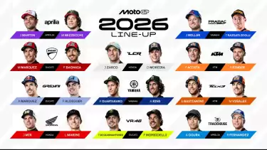 Line up pembalap untuk MotoGP 2026