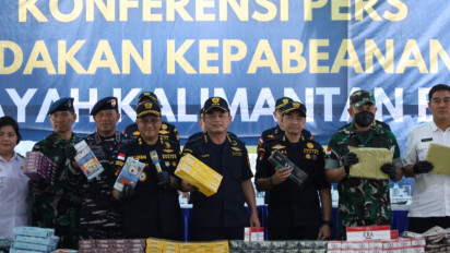 Bea Cukai Bongkar 437 Kasus Penyelundupan dan Rokok Ilegal Senilai Rp274 Miliar di Kalbar