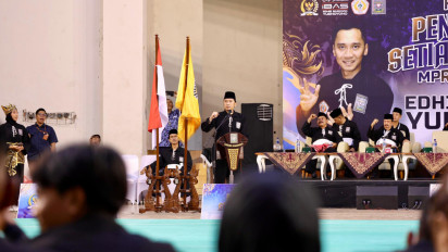 Diikuti Ratusan Pegiat Pecak Silat, Ibas Tegas: Ini Adalah Olahraga Bangsa, Budaya Bangsa Kita