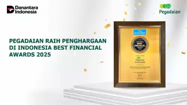 Pegadaian raih penghargaan di Indonesia Best Financial Award 2025.