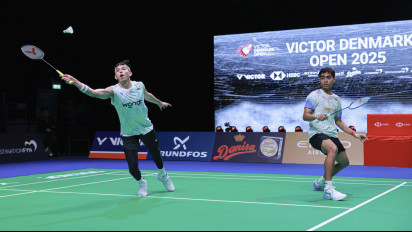 Kejutan! Rian/Rahmat Bantai Ganda Putra Unggulan Malaysia di Denmark Open 2025