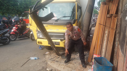 Kecelakaan Maut di Kampung Bali Jakbar, Truk Box Tabrak Dua Pejalan Kaki, Satu Orang Tewas