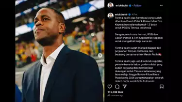 Unggahan Erick Thohir