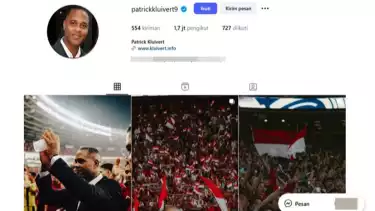 Akun Instagram resmi Patrick Kluivert