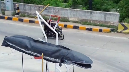 Viral Tugu Ikan Gabus di Exit Tol Gabus Bekasi Jadi Sorotan Publik, Netizen: Hayo Tebak Anggaran Bikin Ikan Gabusnya?