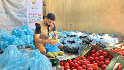 Dapat Bantuan dari Indonesia, Gaza Turut Rayakan Hari Pangan Dunia