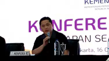Menpora dan Ketua Umum PSSI, Erick Thohir
