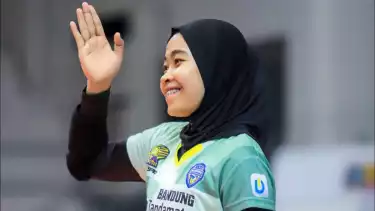 Dita Azizah saat perkuat Bandung Bank BJB Pakuan di Proliga 2022
