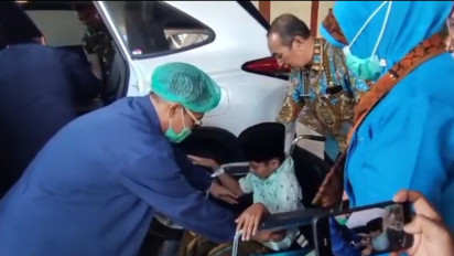 Setelah 16 Hari Rawat Inap di RS, Santri Syehlendra Haical Pulang