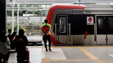 Beginilah situasi Stasiun Tanah Abang yang akan diresmikan usai dilakukan renovasi. Ada sejumlah perubahan dalam hal alur masuk dan keluar penumpang, Jakarta Pusat, Jumat (17/10/2025)